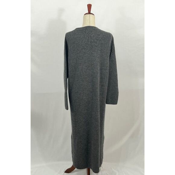 SISTER KATIE Sz S Small Baby Alpaca Merino Wool Sweater Dress Gray Midi Felicity - Picture 3 of 8